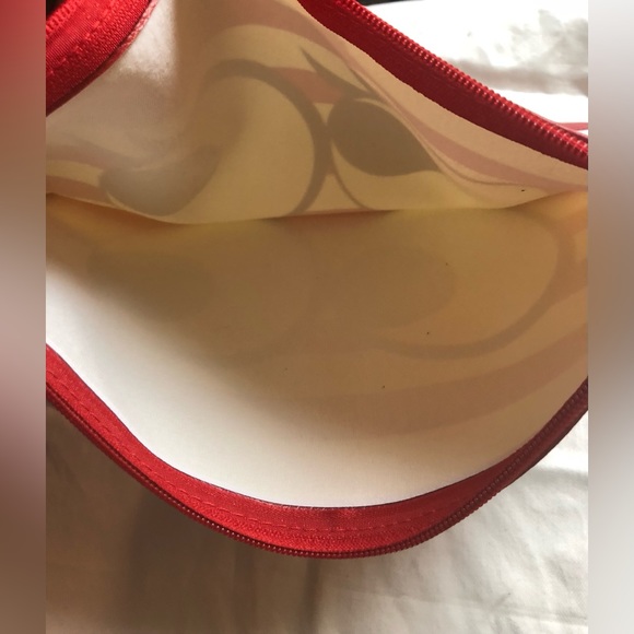 Marianne Kate Red and White striped Pouch - Picture 3 of 4